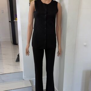 Elegant Black Sleeveless set